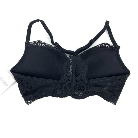 Auden Bra The Radiant Push Up Black Racerback Plunge Coverage NWT - Picture 7 of 11